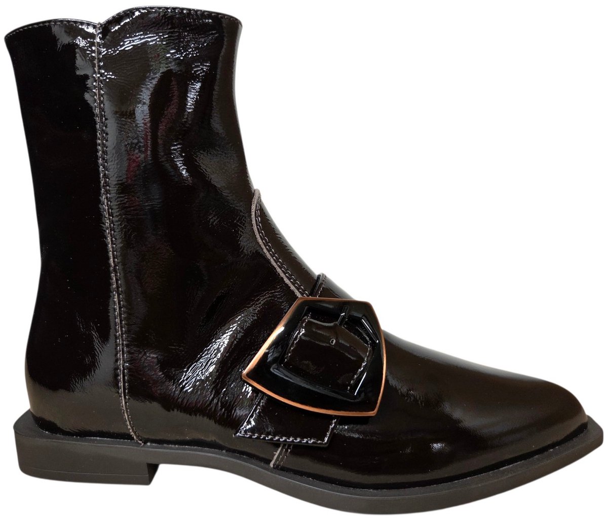DL Sport 7226 712 04 Scillak TDM Enkellaarzen Bruin Lak Dames - Bruin - 39