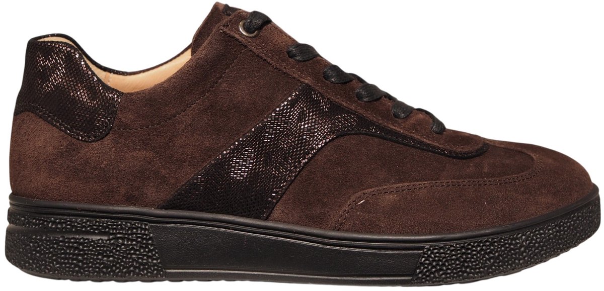 Hartjes bruine suède dames sneakers - Sophie Shoe