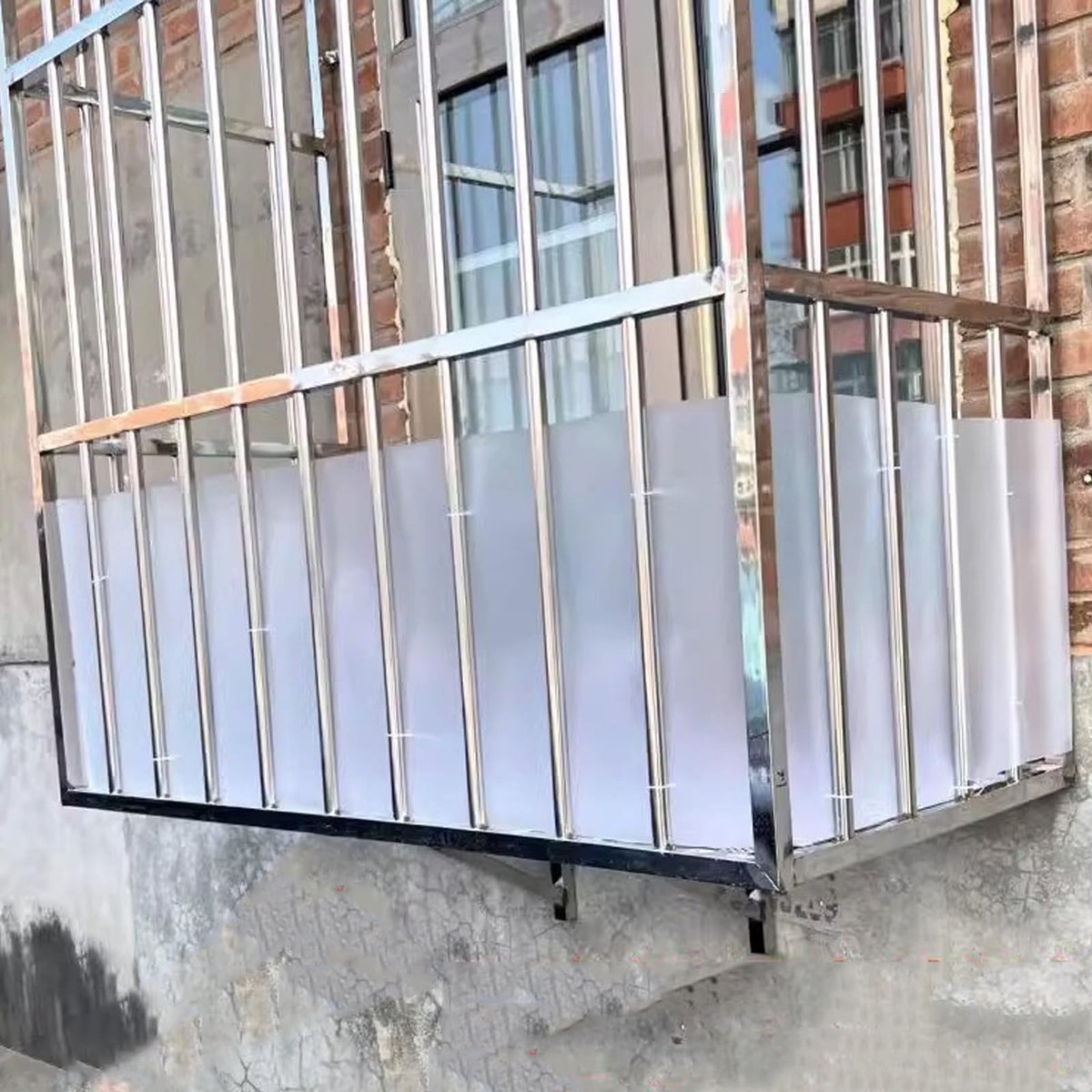 Solidchoice - Balkon Privacy Scherm met Kabelbinders - Weerbestendig en Duurzaam (118x800cm)