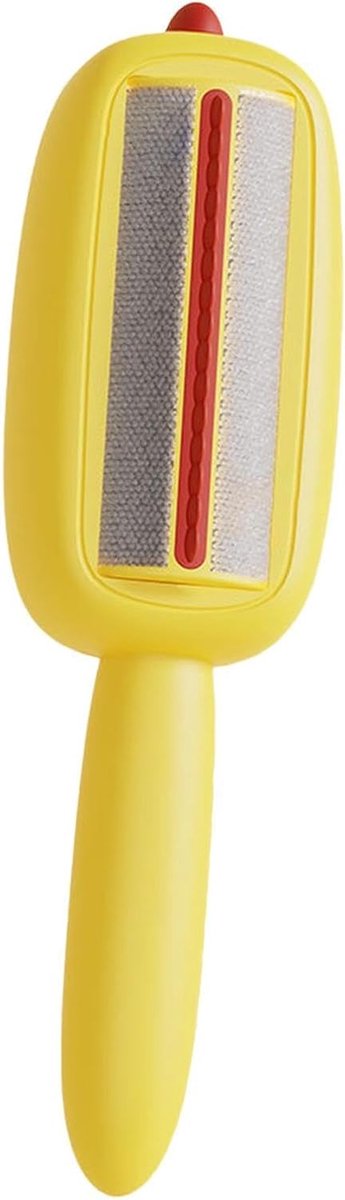 Herbruikbare Pluizenroller - Pluisverwijderaar Kleding - Stoffen Reinigen - Wasbare Borstelkop - 22.5x6.3x5.4 cm - Geel