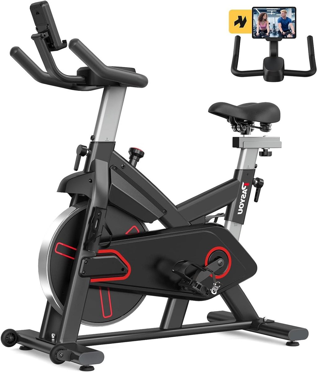 Hometrainer - Fitnessfiets Indoor - Thuis Trainen - Magnetische Weerstand - 136kg Draaglast - Zwart