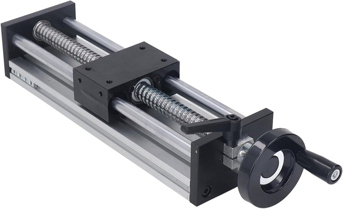 SnelShoppen - CNC Lineaire Beweegrail Gids, M5 200mm Slag Hoogwaardige Precisie Bal Schroef Lineaire Stage Actuator, Glijende Tafel voor DIY CNC Route