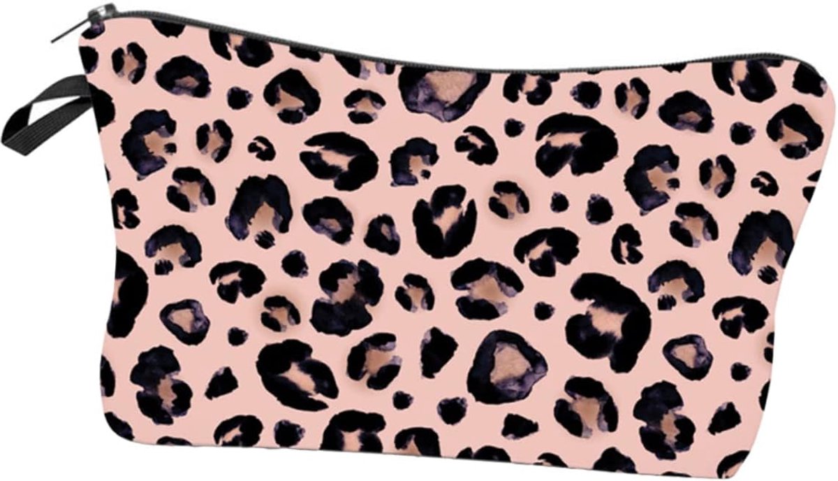 FRCOLOR 1 x Makeup Bag Leopard Makeup Bag Travel Cosmetic Bag Travel Cosmetic Bag Hand Luggage Travel Toiletry Bag - ShopVlot