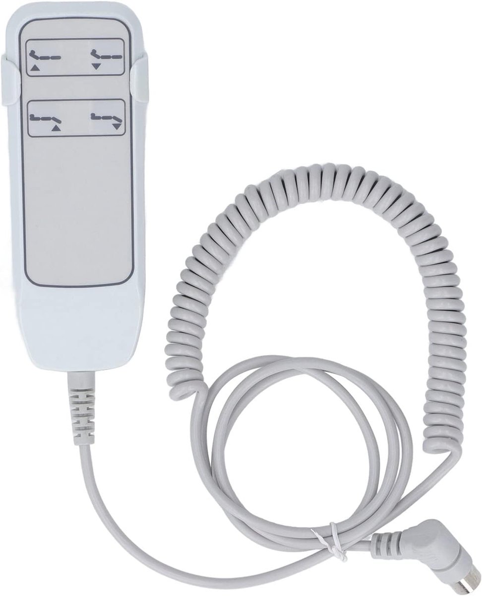 SnelShoppen - Afstandsbediening met 4 Knoppen, 8 Pin Aansluiting voor Elektrische Relaxfauteuil, Handbediening voor Diverse Merken