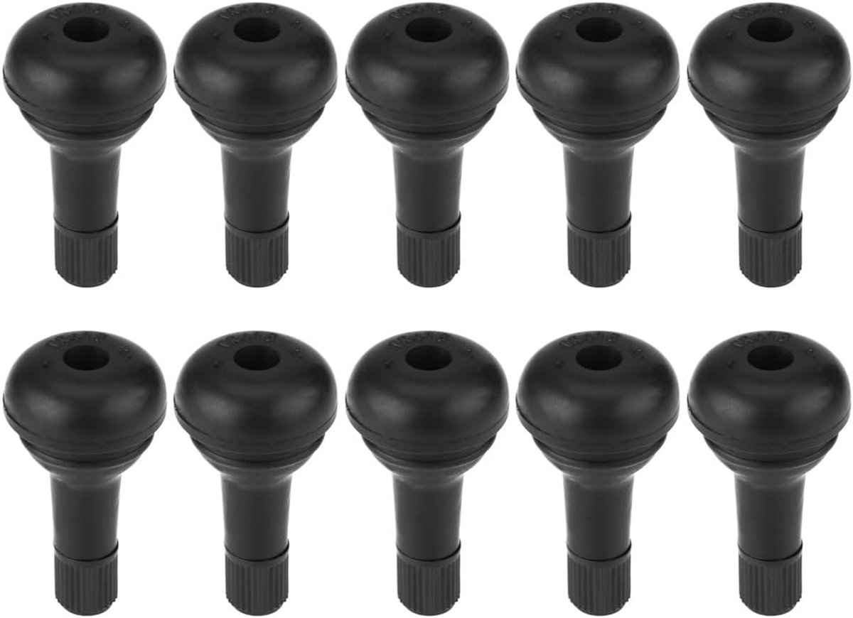 SnelShoppen - Rubber Ventielas TR415 10 Stuks Auto Fiets Motor Wiel Ventielen Tubeless Banden Onderdeel