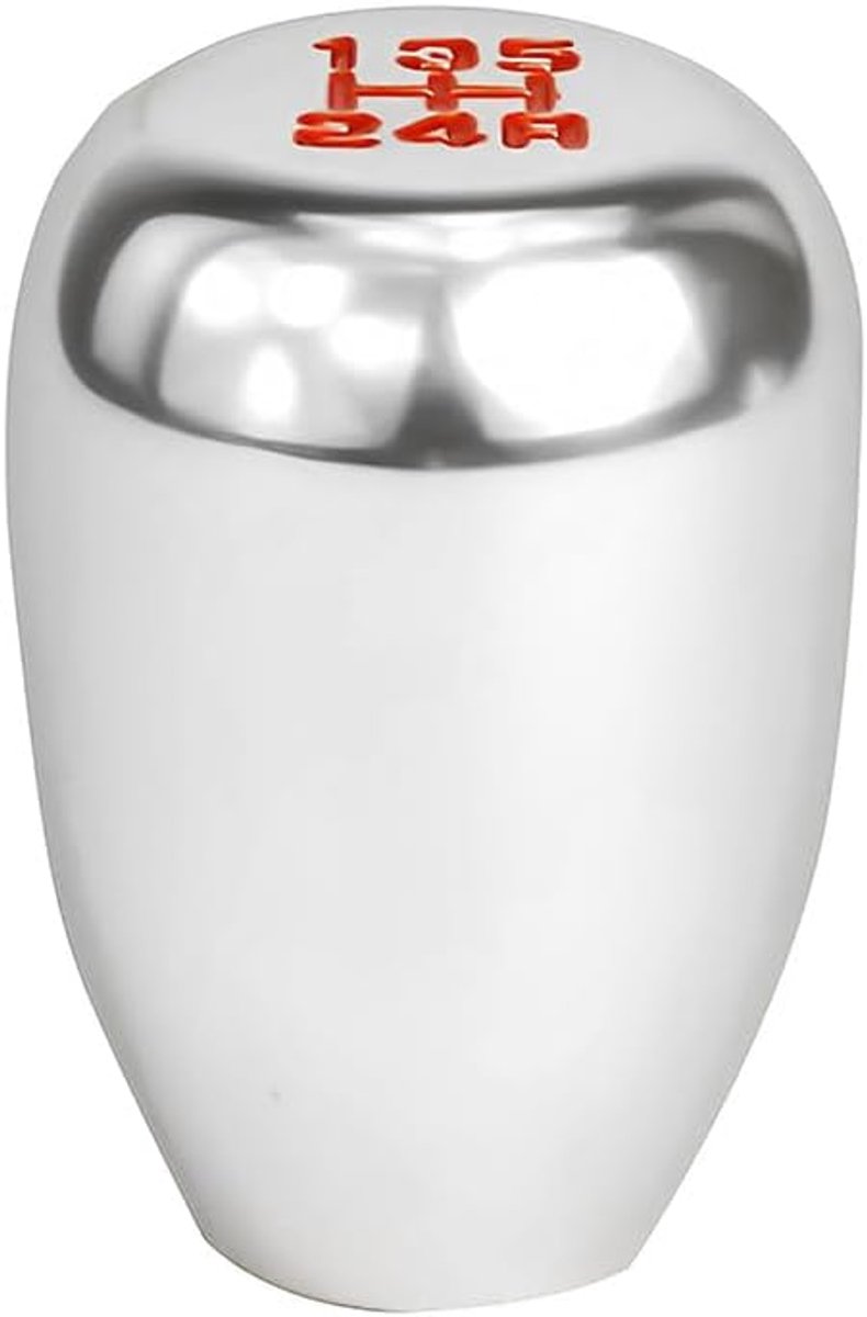 SnelShoppen - Universele 5 Versnellingen Auto Versnellingspook Knop met 3 Adapters, Aluminium Legering Versnellingspook, Auto Styling Accessoires Raci