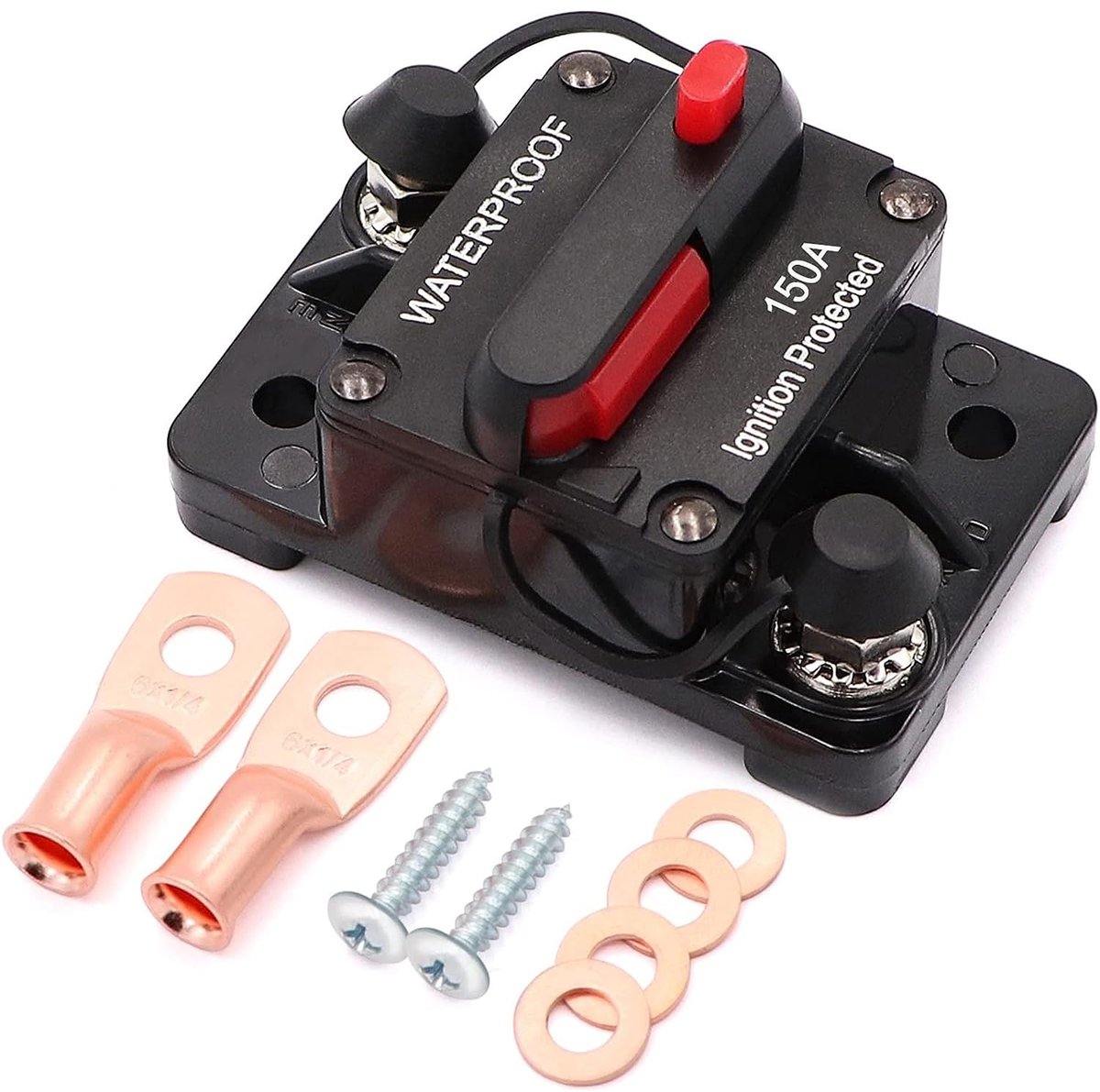 Circuitbreaker 150A - Handmatige Reset - Waterdicht - Bescherming voor elektrische systemen - ShopVlot