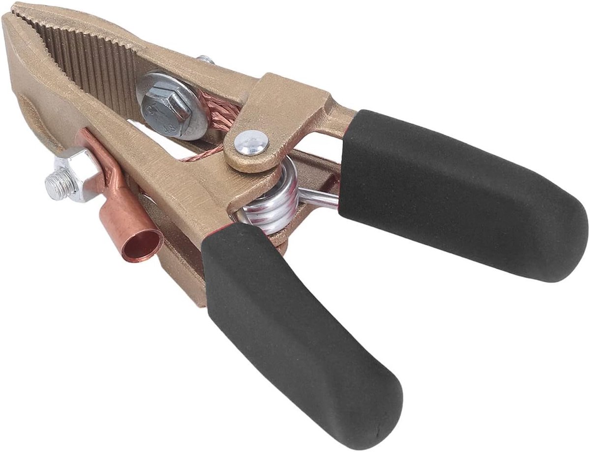 SnelShoppen - Grounding Clamp, A-vormige Aardingsklem voor Lastechniek, Messing, 500A, Grote Opening 60mm, Veilig en Betrouwbaar voor Auto en Industri