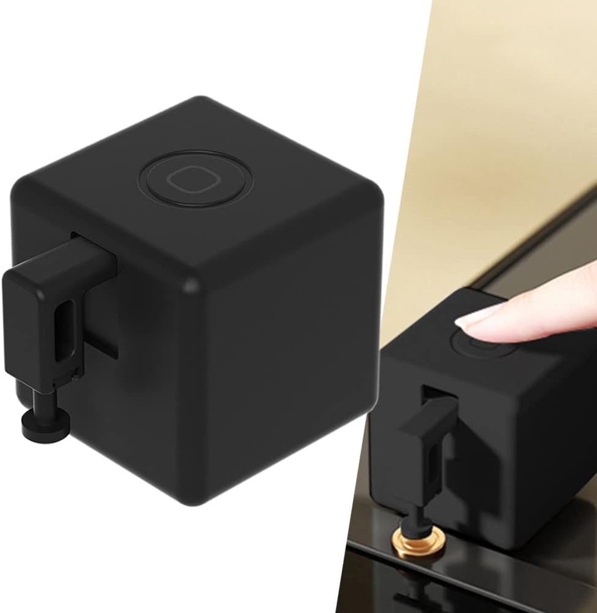 SnelShoppen - Bluetooth Compatibele Fingerbot Plus, Draadloze Verbetering met Touch Bedieningsschakelaar voor Slimme Huishoudens, Tuya Chip, Smart Lif