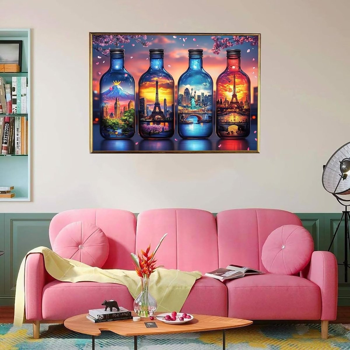 Legpuzzels Volwassenen - Houten Puzzel - Ontspanning en Gezinsactiviteit - Anti-glare Afwerking - 160 x 100 cm - Thema Fles Dreamy