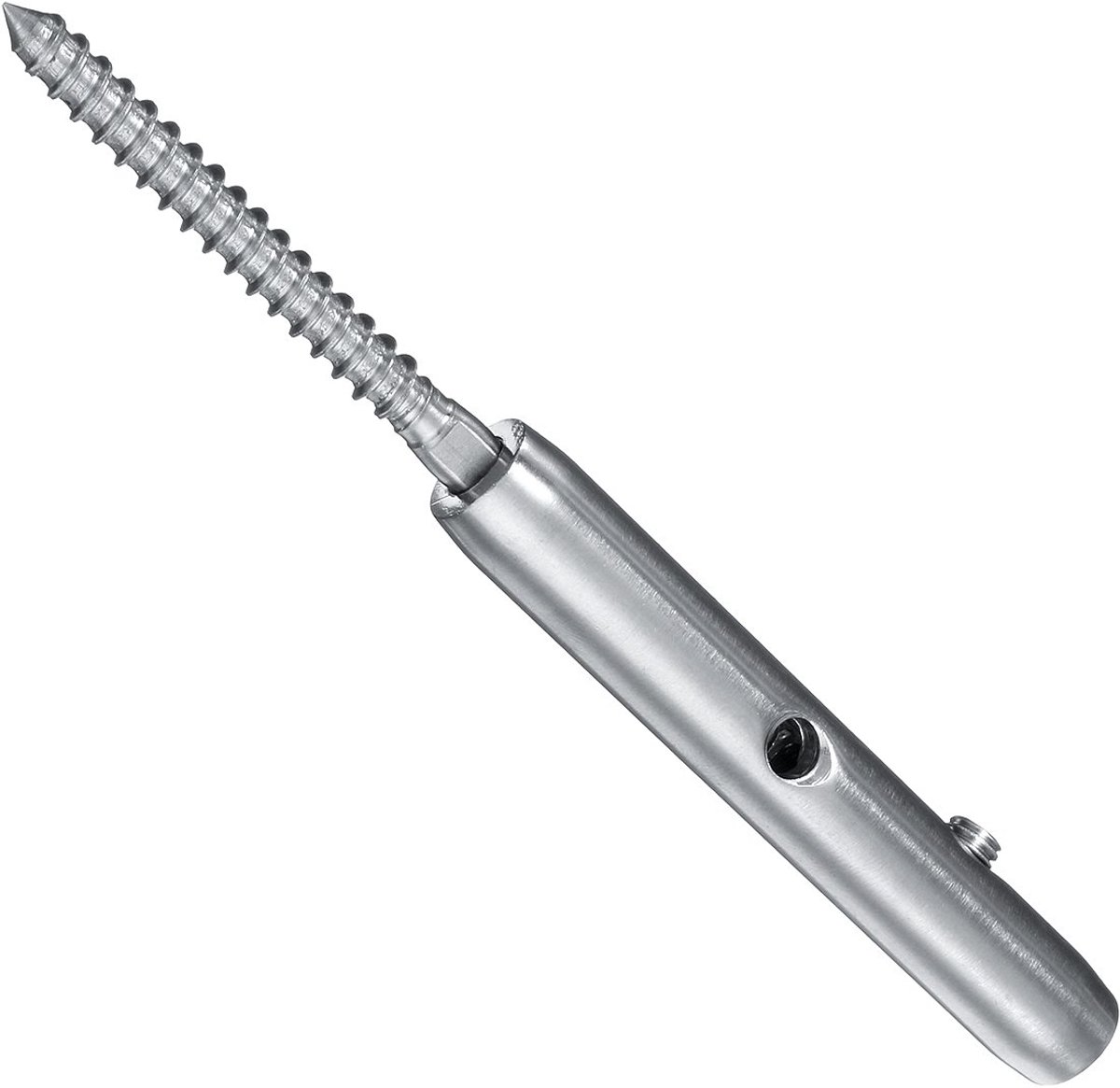 SnelShoppen - RVS kabelspanner T316 voor trapleuningen, 4 meter, 4mm kabel, M6 draad, zilver, duurzaam en weerbestendig