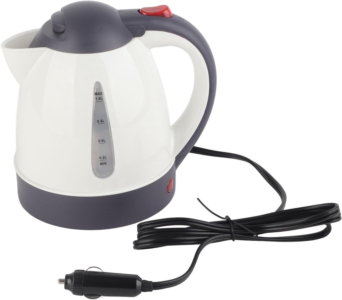 SnelShoppen - Draagbare Elektrische Waterkoker 1000ml 24V Reisauto Truck Waterverwarmer Thee Koffie Fles