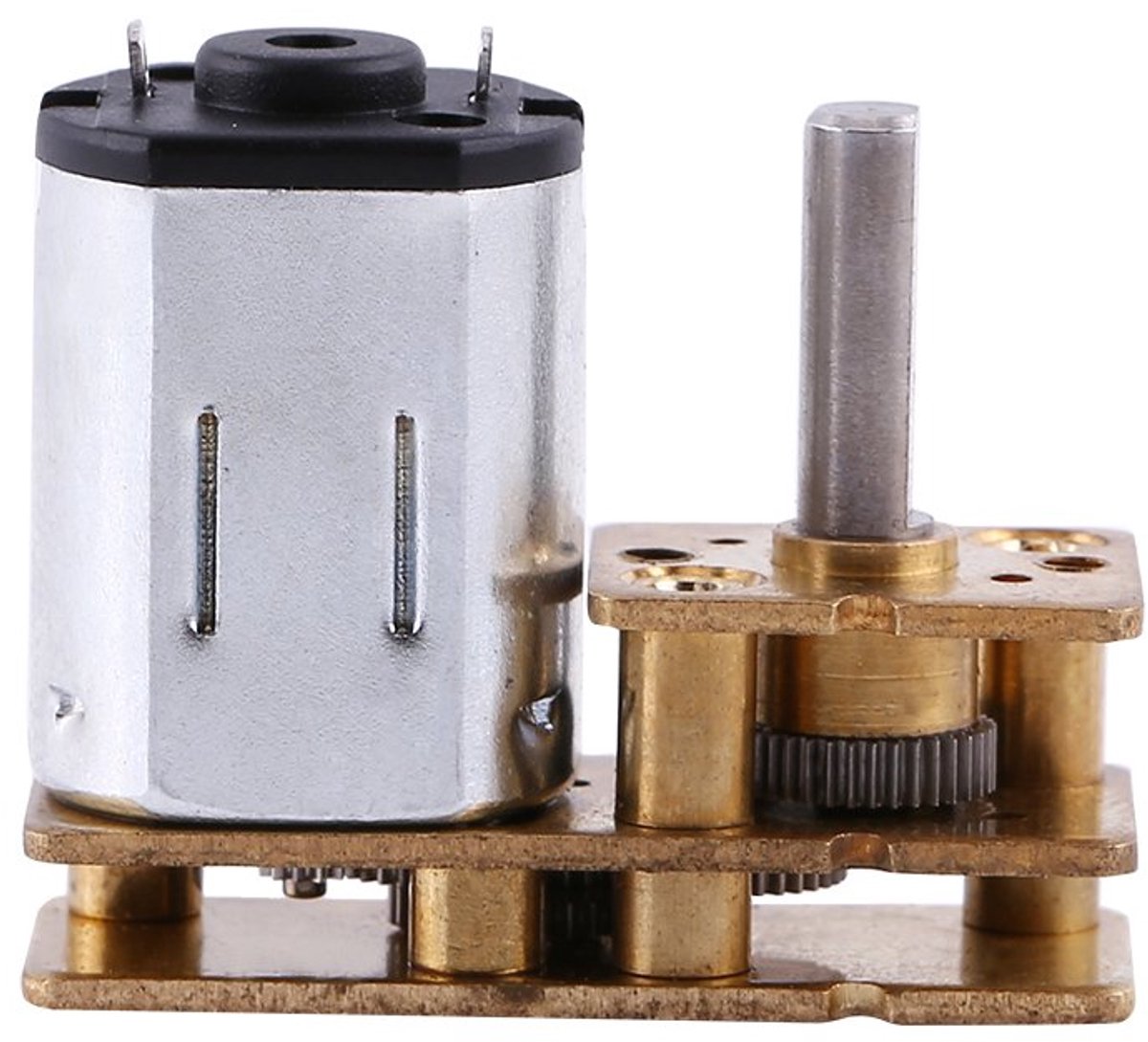 SnelShoppen - 100RPM 6V DC Snelheidsreductiemotor met Hoge Koppel voor Automatisch Sluiten van Robotauto Deuren, Compact, Lichtgewicht, Hoogwaardige M