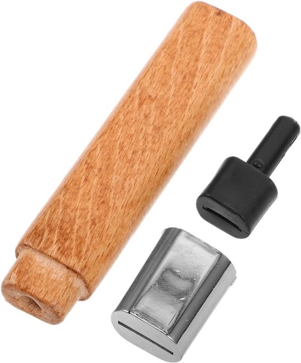 Ergonomische houten handgreep van pao hout, vervangende handgreep voor kleine keukenmessen, eenvoudig te monteren en comfortabel in gebruik bij het snijden en hakken