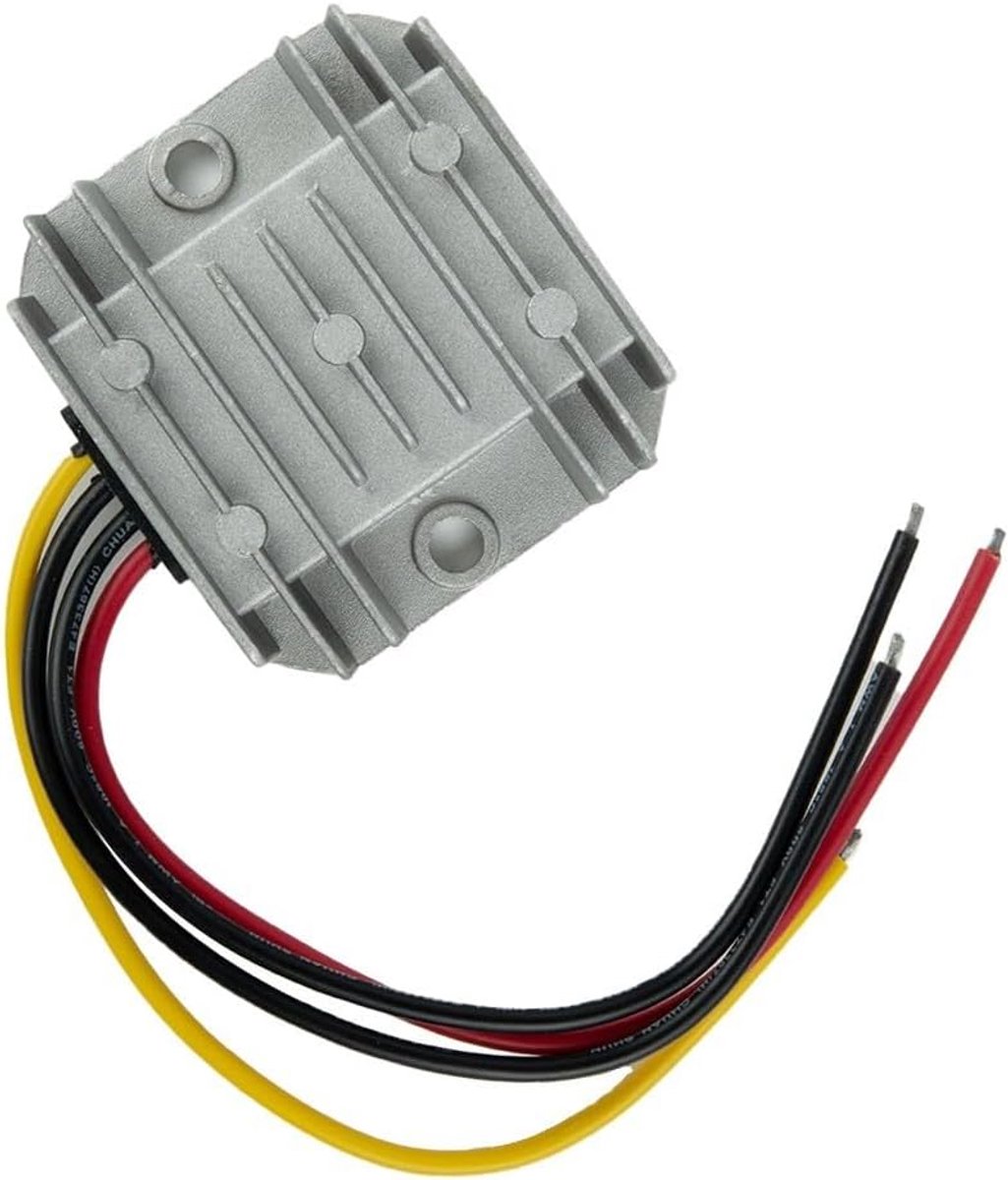 SnelShoppen - 60W Waterdichte Power Converter Regulator 12V/24V naar 6V DC met Kortsluiting- en Overspanningsbeveiliging voor Tuin, Camping en Elektro