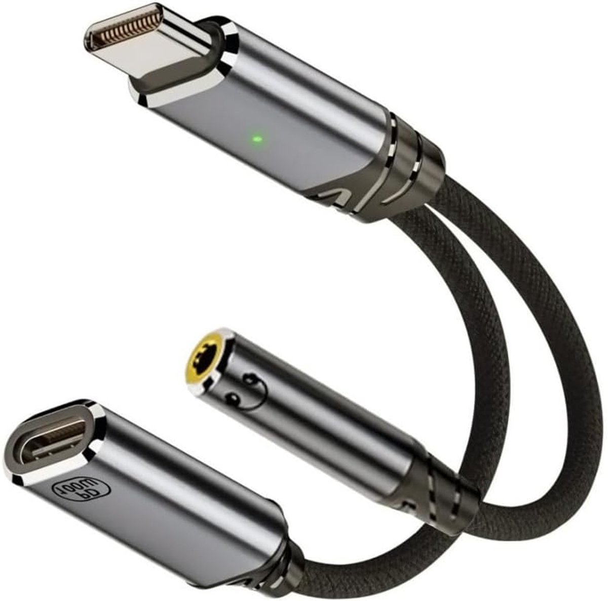 chenyang USB C splitter, 2-in-1 USB-C to audio and charging adapter, USB C to 3.5mm headphone jack and PD 100W fast - ShopVlot