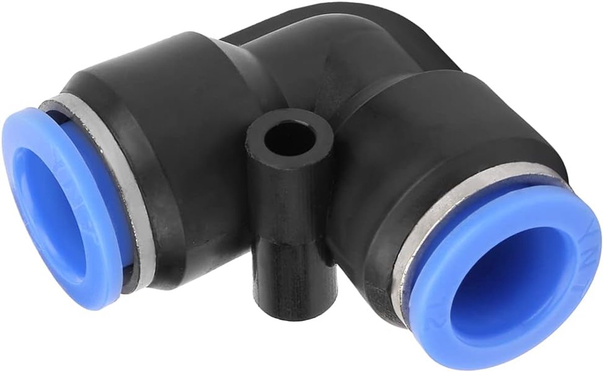 SnelShoppen - 10 Stuks Plastic Gelijktijdige Elleboog Snelle Aansluiting Pneumatische Lucht Slang Buizen Push Fittingen PV 12 12mm Voor Automatisering
