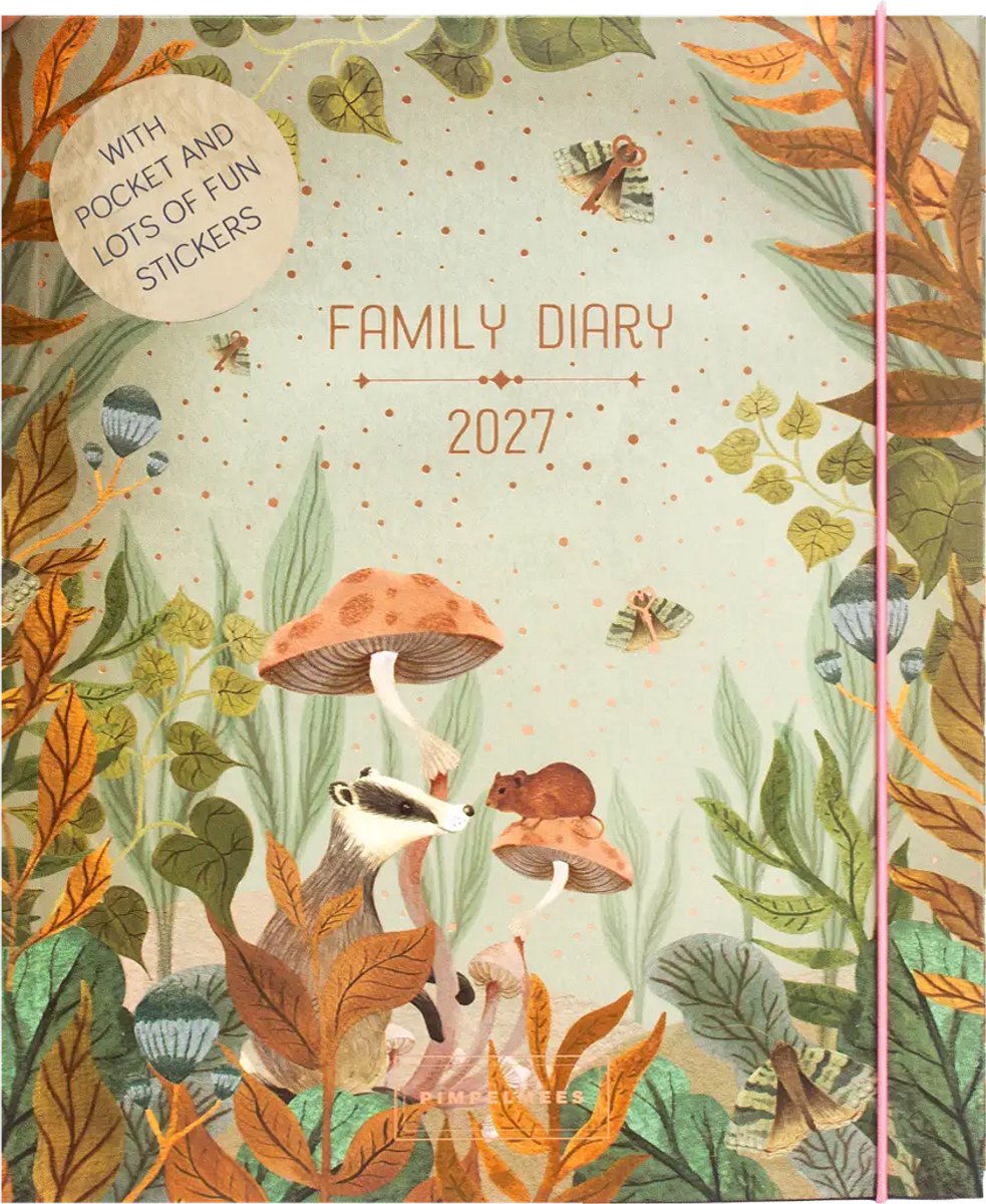 Pimpelmees Family Agenda 2027 - Badger Grassy Green