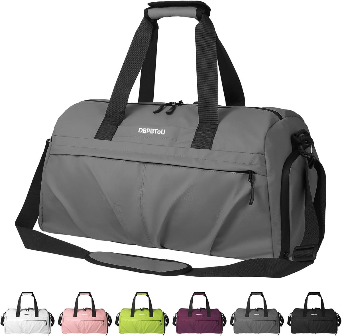 SnelShoppen - Sporttas voor Mannen en Vrouwen Reistas met Schoencompartiment, Twee Ventilatiegaten en Nat Compartment, Waterdichte Weekendtas, Gymtas,