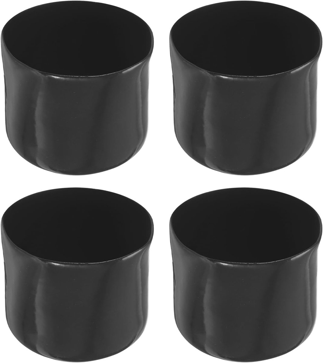 SnelShoppen - 4-pack Schroefdraad Protector Cover Rubberen Eindkappen, Zwart, 47mm ID, Waterdicht en Antislip voor Schroeven, Boten en Staven - Perfec