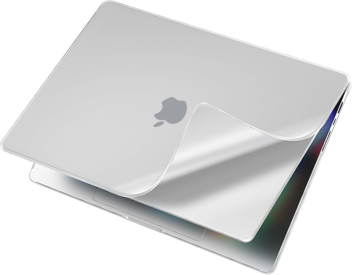 SnelShoppen - Sleeve voor MacBook Pro 14 inch M1 - M5, 2026-2022, Matte Wit, Beschermhoes, Lichtgewicht, Plastic, Perfecte Pasvorm