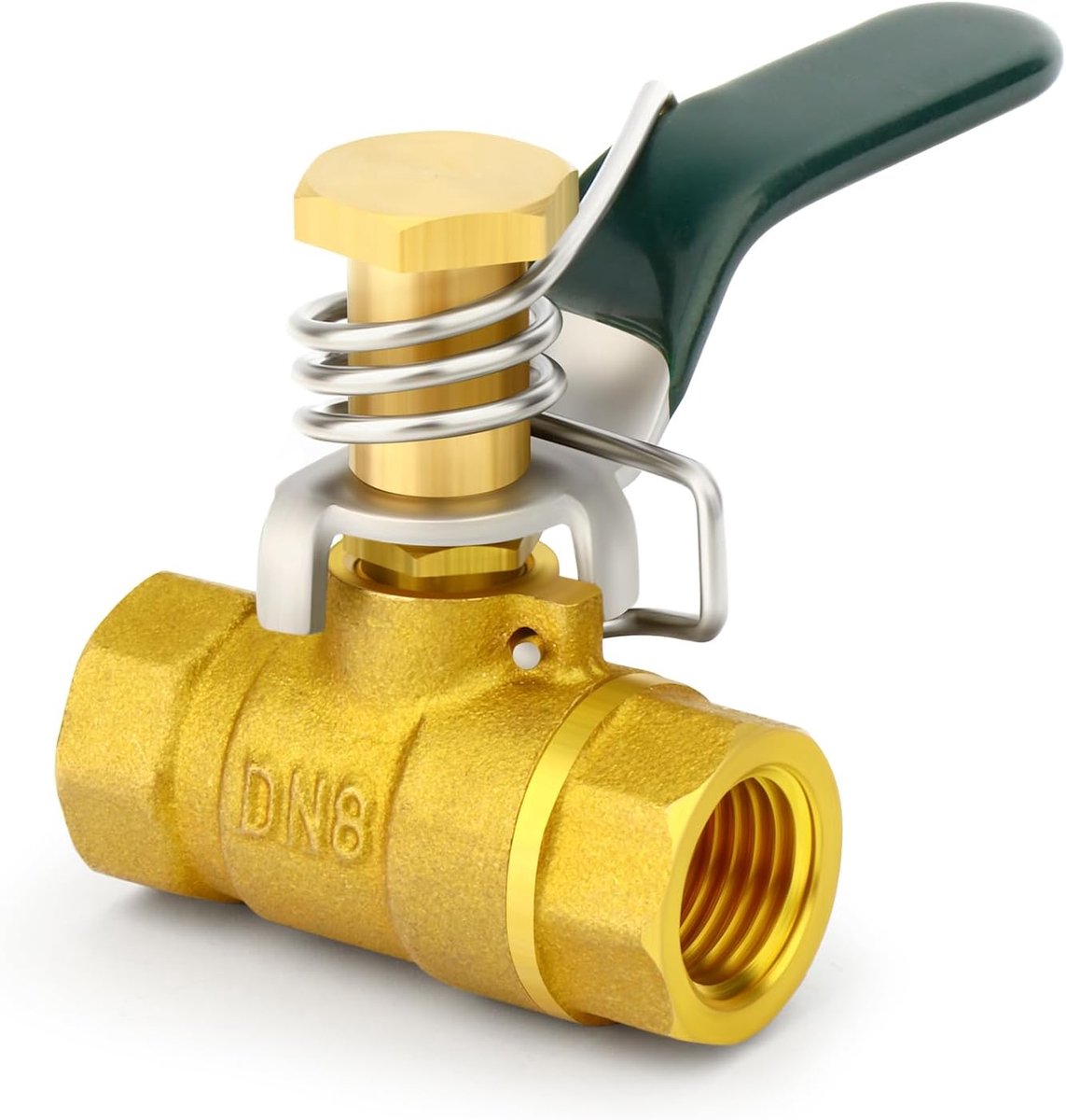 1pcs Brass Ball Valve Adapter Kit, 1/4" BSP Female and Male Air Compressor Shutter Valve Quick Coupling Plug for - ShopVlot