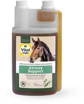 VITALstyle LuchtwegSupport - Paarden Supplement - Verzachtende Siroop Voor De Luchtwegen - Met o.a. Honing & Tijm - 1 L