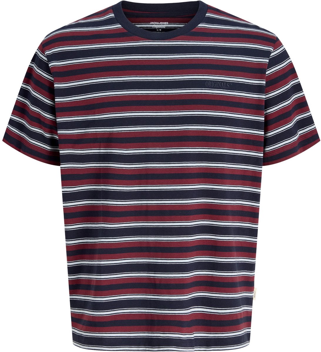 Jack & Jones Plus T-shirts Plus Size Gestreept T-shirts