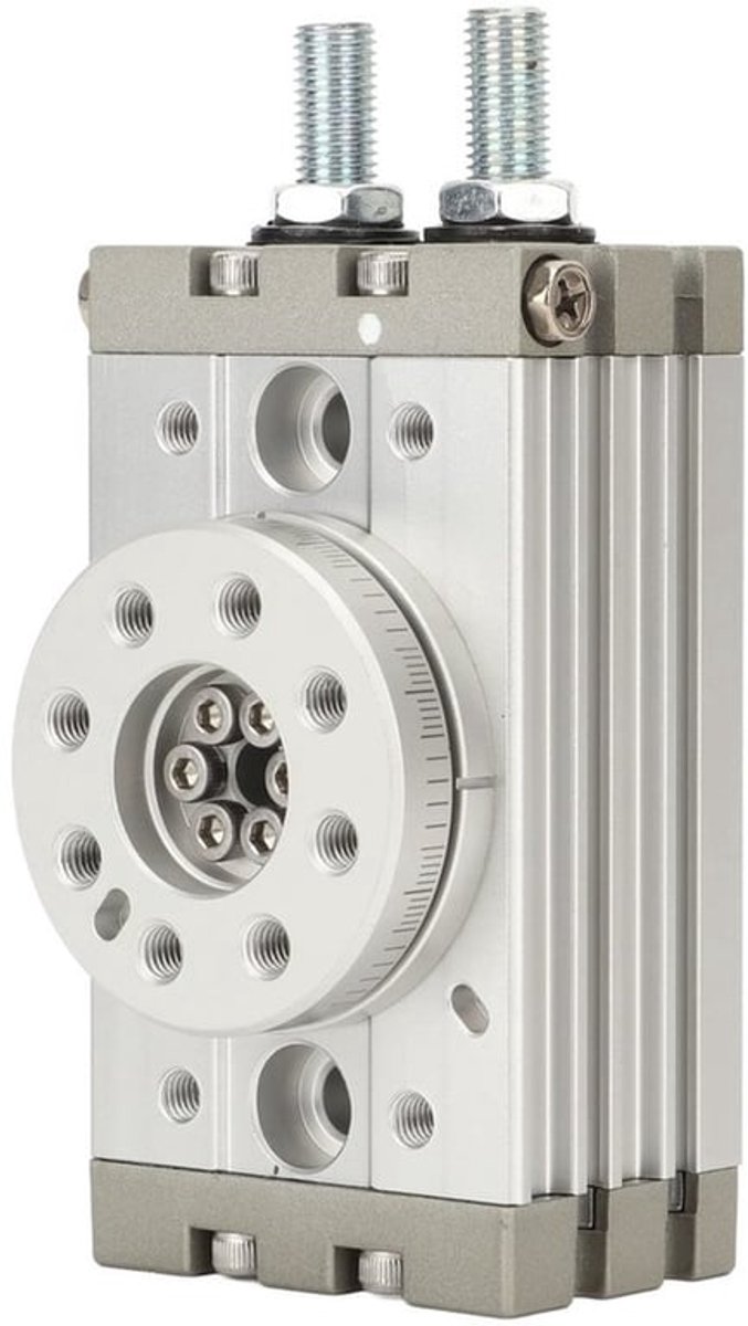 Zwenkcilinder 190 graden verstelbaar - Robuuste Aluminiumlegering - Waterdicht - Stofdicht - Ingebouwde Magneetring - Dubbel Werkend - Pneumatische Cilinder
