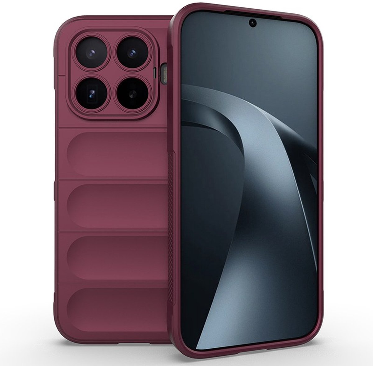 MobyDefend Hoesje - Geschikt voor Xiaomi 17T - TPU Gripcase - Donkerpaars