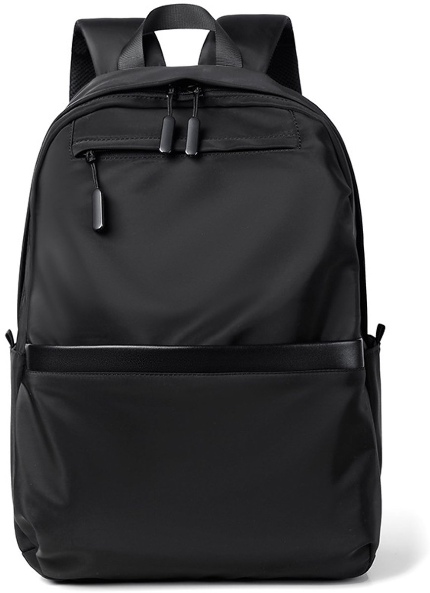 YAGXIG Fashion Rugzak - Effen Kleur Schooltas - Grote Capaciteit - Laptoptas voor 15,6 inch laptops - Zakelijke Reisrugzak - Studenten Schooltas - Zwart
