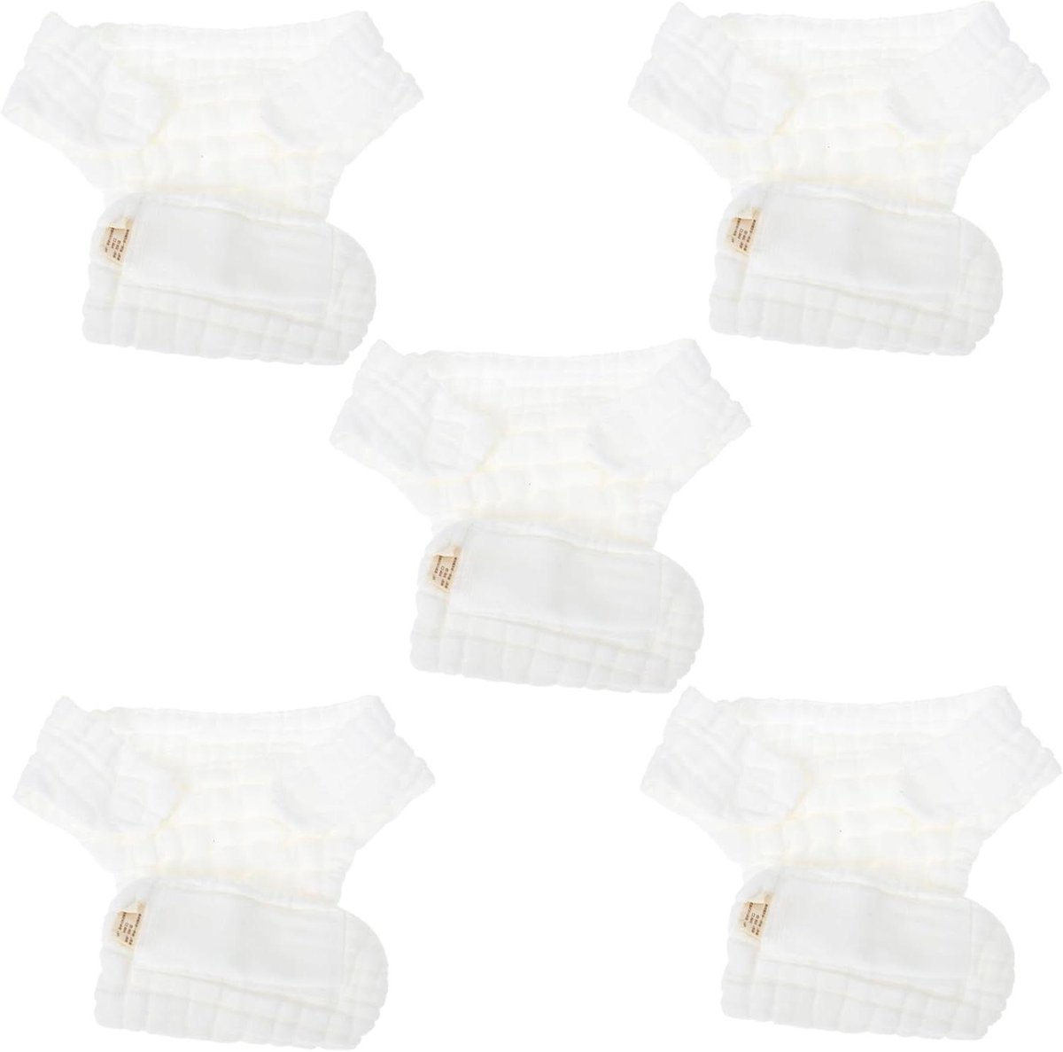 Katoenen Luiers - Wasbare Luiers Doek - Baby Comfort - Zeer Absorberend - 37x27cm - Wit