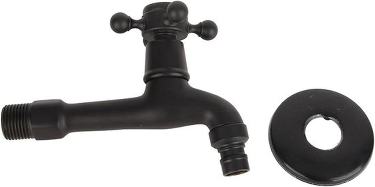 Antieke Messing Wandkraan voor Wasmachine en Mop - 1/2" Draad Koudwaterkraan voor Zwembad en Tuin