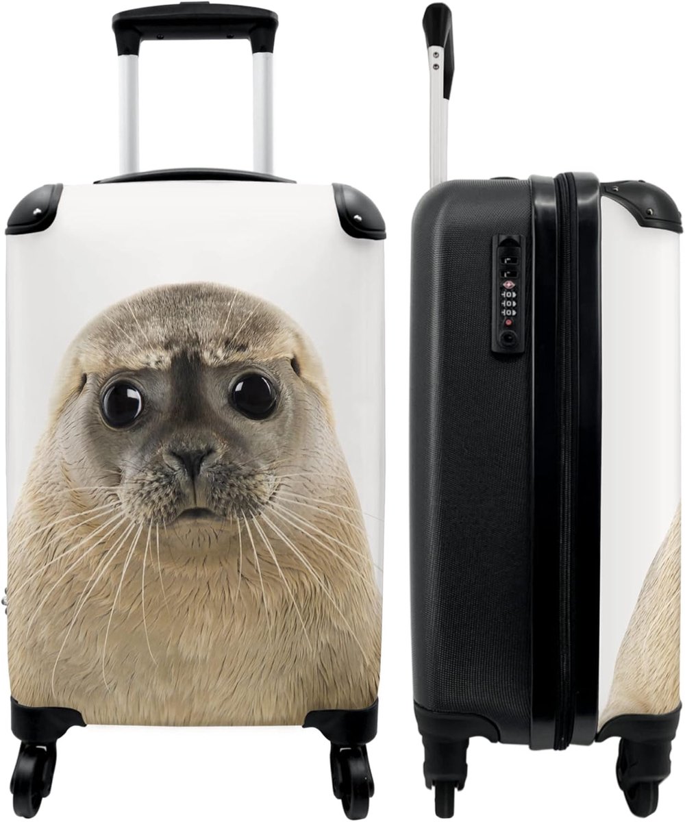 Kinderkoffer - 55x40x20cm - Zeehond - Handbagage voor kinderen - ShopVlot
