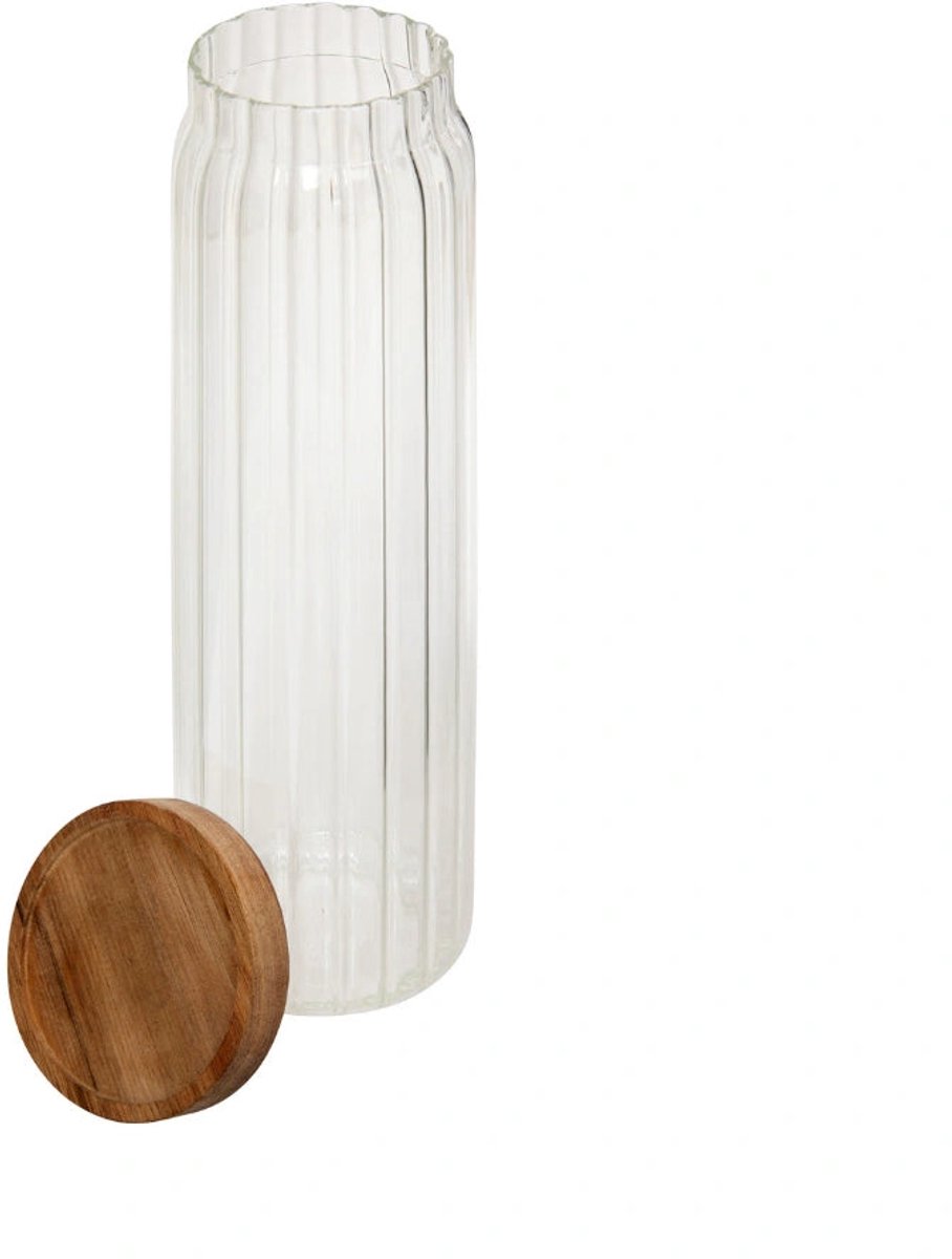 Stijlvolle luchtdichte glazen voorraadpot 1.3 liter Five® - Transparant - Luchtdicht | Met deksel — cadeau in Wonen & Interieur - foto 6