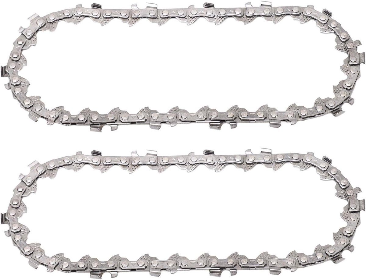SnelShoppen - 2Pcs 4 Inch Mini Kettingzaag Ketting, 28 Aandrijflinks Legeringsstaal Kleine Zaagketting Vervanging voor Draagbare Mini Kettingzaag