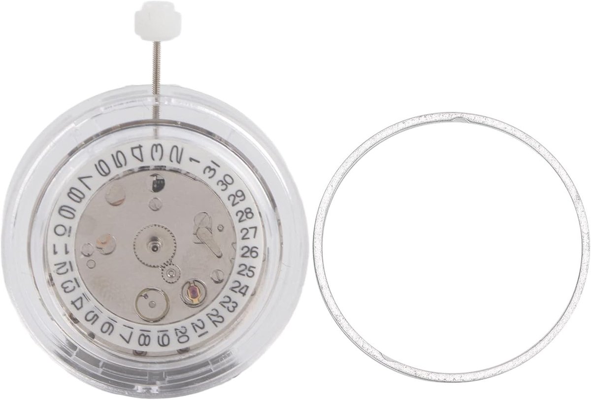 SnelShoppen - EMUKOEP Horloge Onderdelen NH35 Automatische Mechanische Horloge Beweging Vervangingsonderdeel Wit 2813 Geschikt voor Professionele Horl