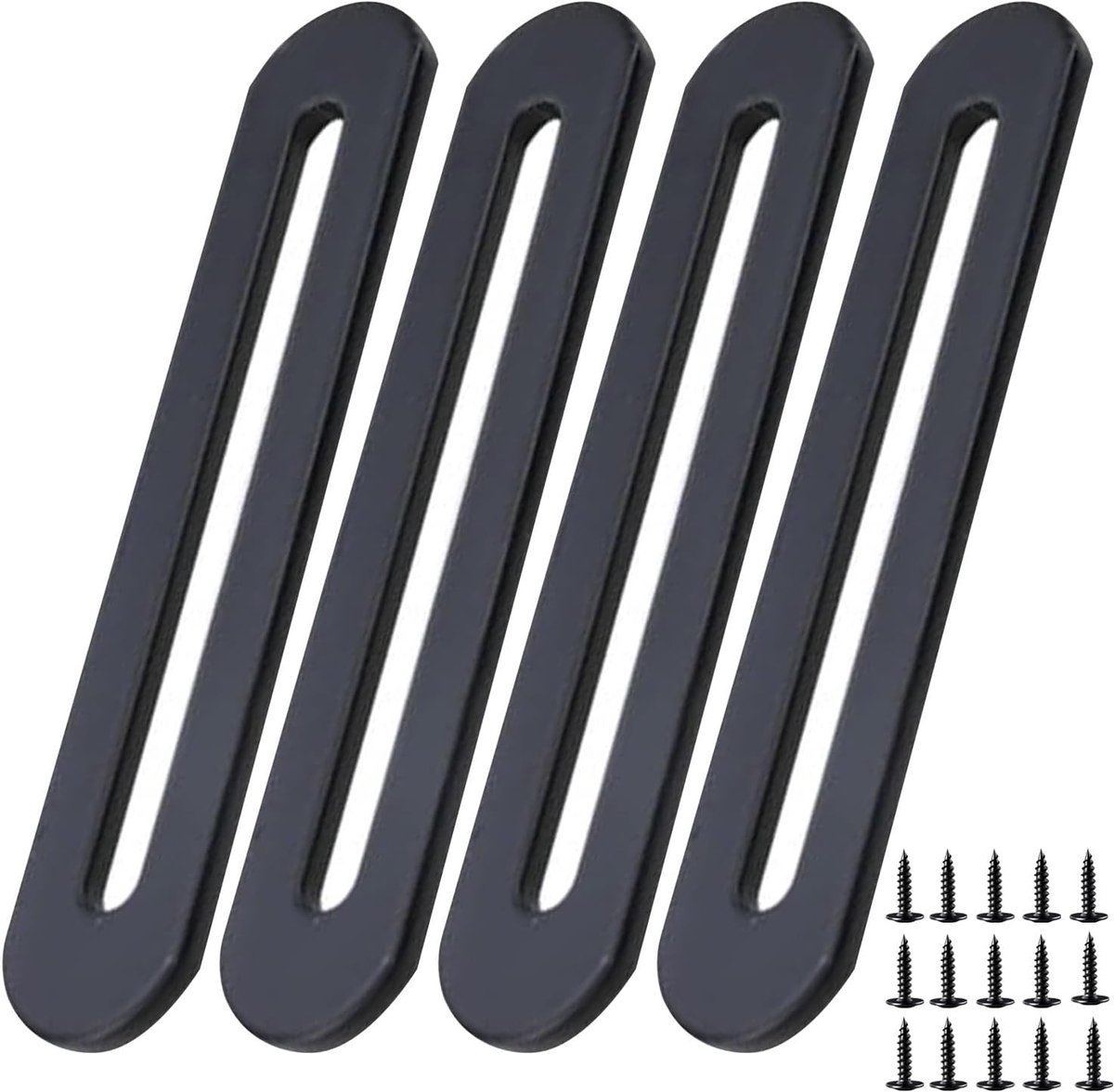 SnelShoppen - Union Plaat voor Hout 155 x 19mm Platte Steunen voor het Fixeren en Repareren van Houten Meubels - 4 Stuks (155*19mm)