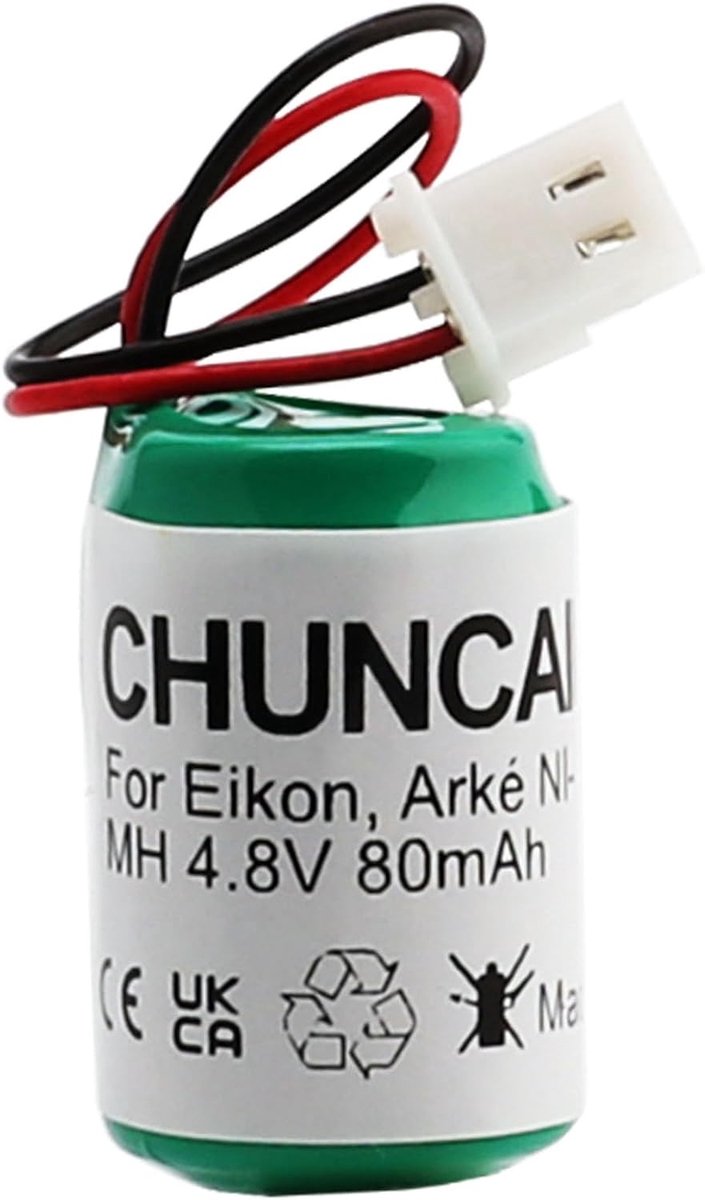 Replacement Battery for Flashlights, Compatible with Eikon, Arké, Plana, Idea (00910 Rechargeable Ni-MH 4.8V 80mAh) - ShopVlot