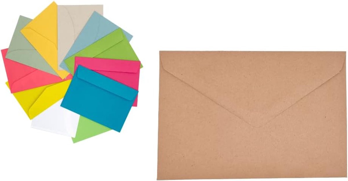 C6 envelop hazelnoot - recycling zonder vensters - 500 stuks - ideaal voor verzending - ShopVlot