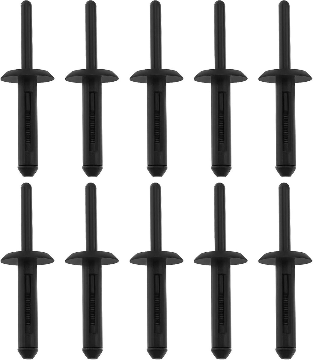 SnelShoppen - 20 Stuks Wielboog Klemmen Blinde Popnagels Kunststof Rivet Bumper Bevestigingsclip Geschikt voor Chrysler en Dodge