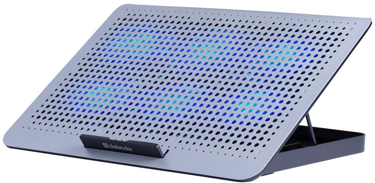 Defender Koelpad Voor Laptop/Notebook, 15 Inch, 6X 2X Usb, 6 Ventilatoren