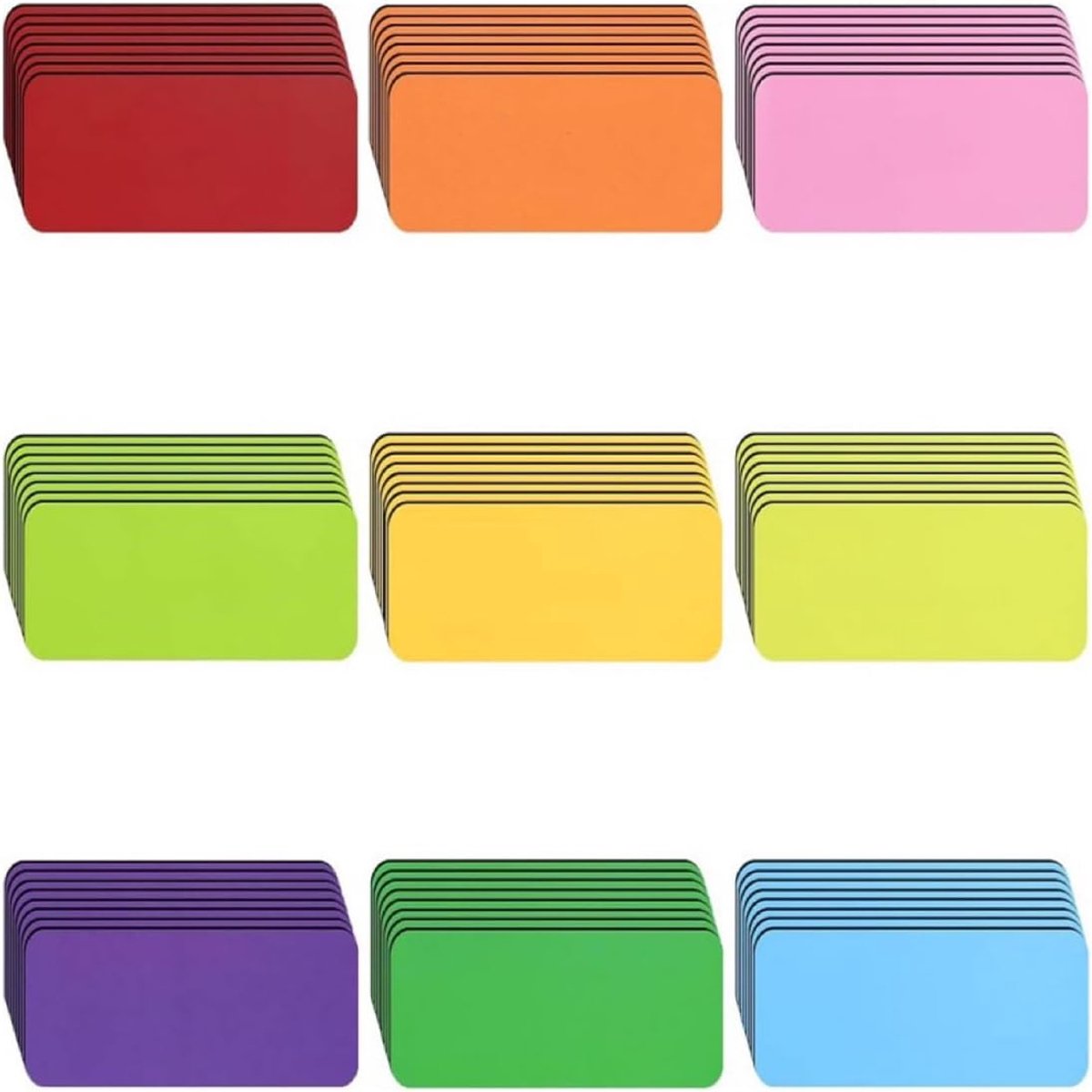 SnelShoppen - 81PCS Kleurige Creatieve Magnetische Naam Stickers Blackboard Stickers Schrijfstickers Koelkast Stickers Label Stickers Klascroom Naam S