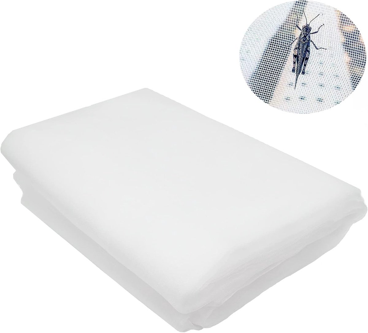 Insectennet 10 m x 2,5 m voor Tuin - Fijn Gaas voor Bescherming van Planten, Bloemen, Fruit en Groenten