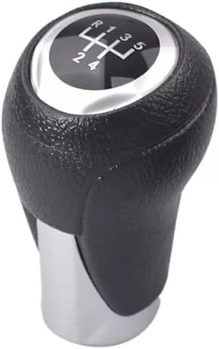 SnelShoppen - Handvat voor Versnellingspook 5 Versnellingen, Luxe Lederen Versnellingsknop voor Handgeschakelde Auto's, Perfect voor Mazda 2, 3, 6, CX