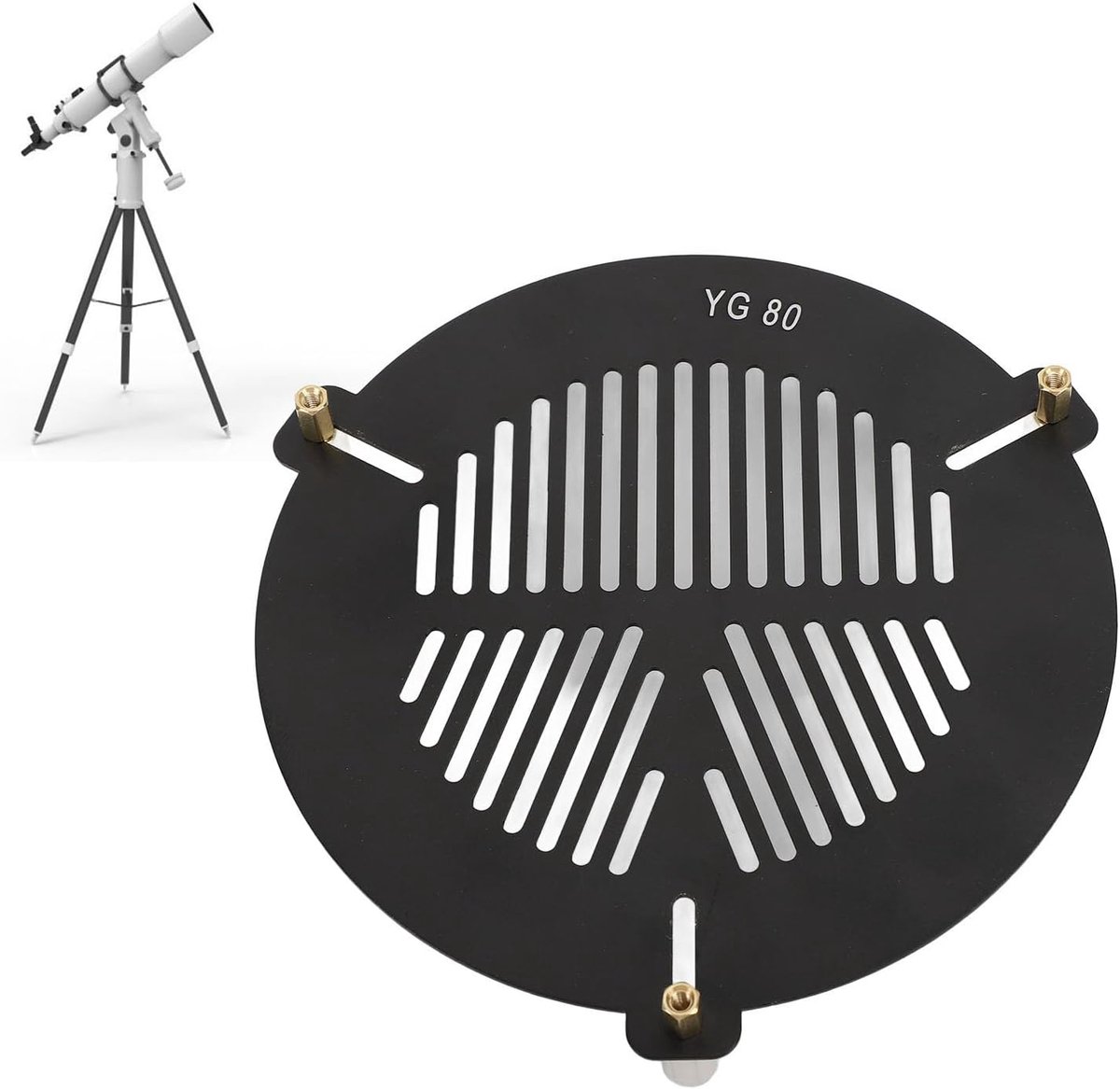 SnelShoppen - Bahtinov Mask Focustool voor Telescopen - Voor Buiten Diameter van 84Mm tot 115Mm - Verstelbare Telescope Accessoires voor Optimaal Focu