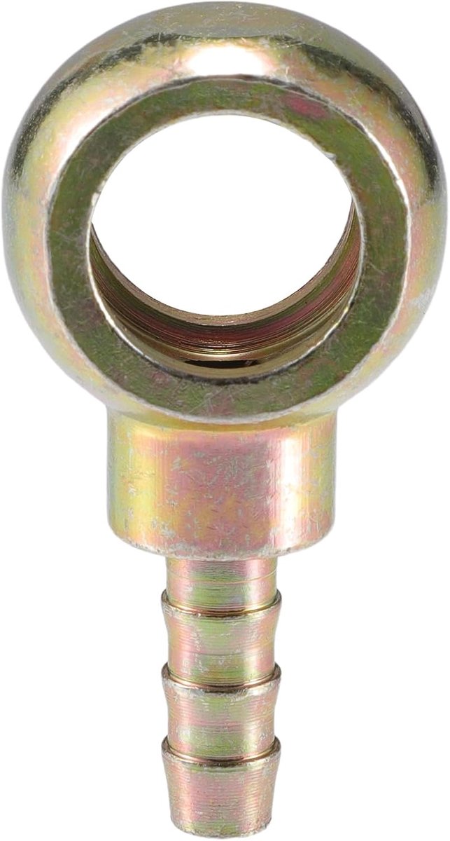 SnelShoppen - Banjo Bout Slang Fitting Adapter 16mm ID 8mm OD Voor Motorfiets Auto - Duurzaam Metaal Bronzen Kleur - Vervangingsonderdeel voor Remsyst