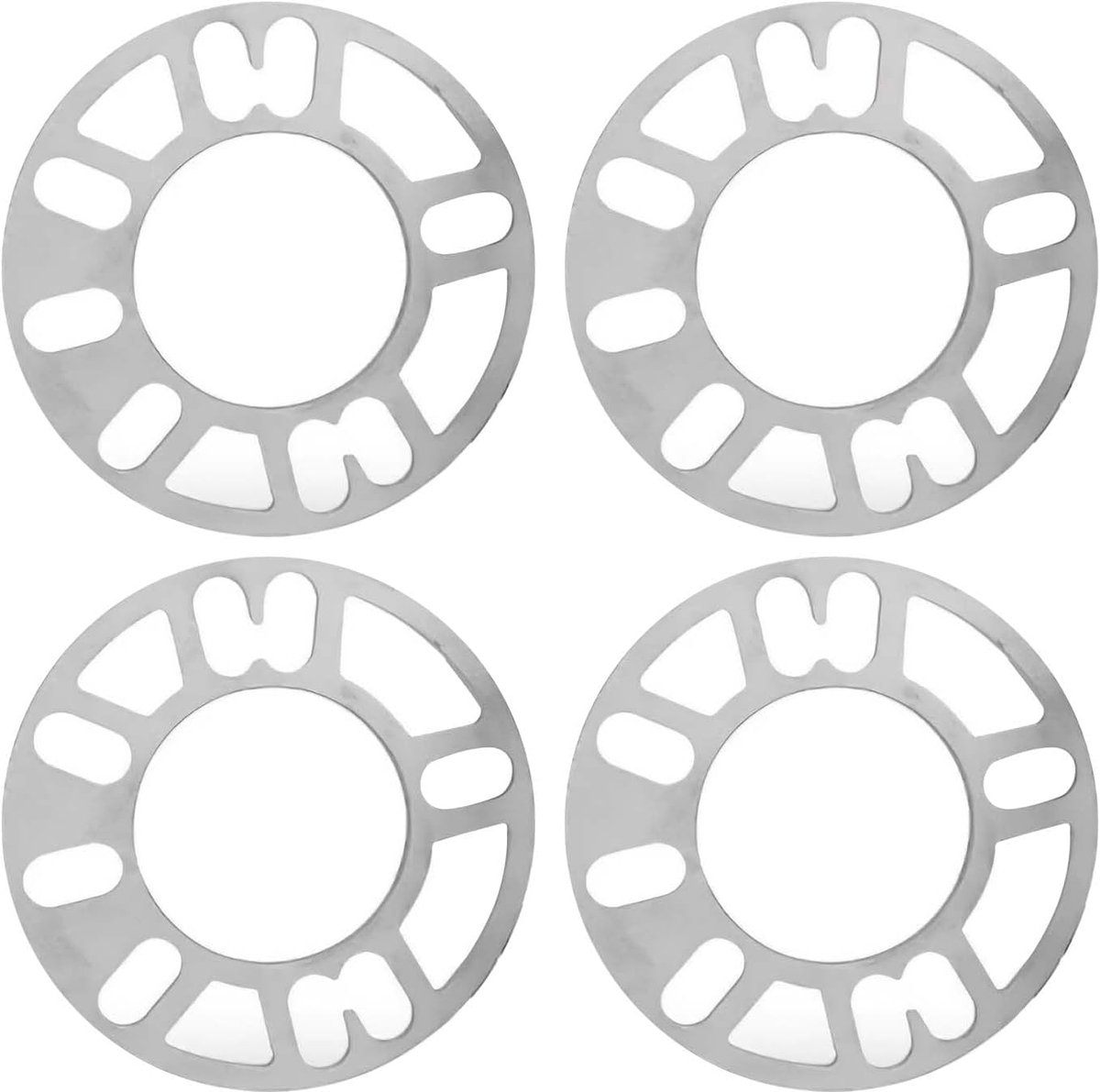 Aluminium Alloy Track Spacers 8mm - Universele Wielafstandhouders - Verbeter stabiliteit en uiterlijk - 4 stuks - ShopVlot
