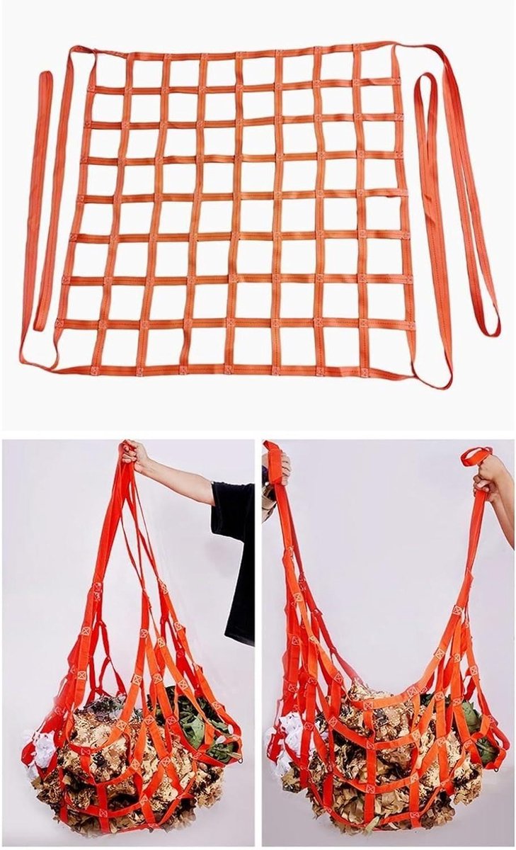 Cargo hijsnet - Hefnet vracht - Lading zekeren - Hoge weefdichtheid - 2 x 2 m - Polyester