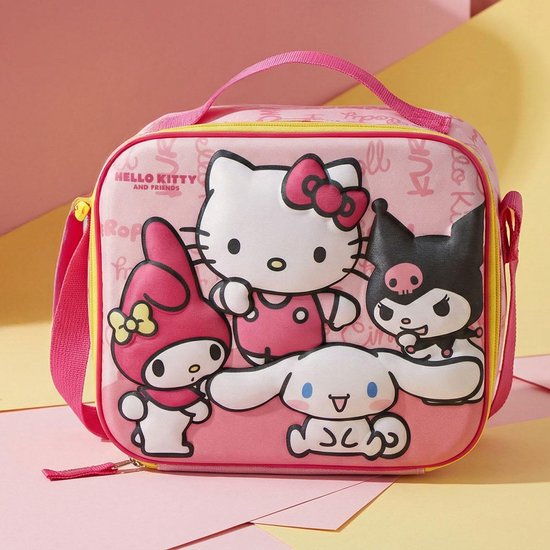 Hello Kitty and Friends Lunchtas - Geïsoleerde Koeltas met Schouderband - Roze van Hello Kitty — afbeelding 3